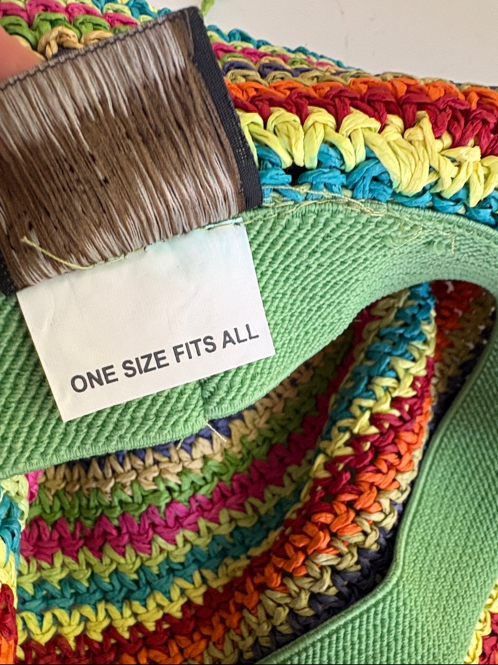 Jacobson Hat Co Colorful Striped  Floppy sun Hat One Size - Picture 7 of 8